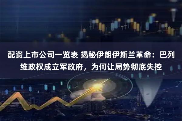 配资上市公司一览表 揭秘伊朗伊斯兰革命：巴列维政权成立军政府，为何让局势彻底失控